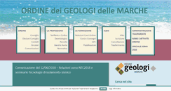 Desktop Screenshot of geologimarche.it