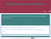 Tablet Screenshot of geologimarche.it